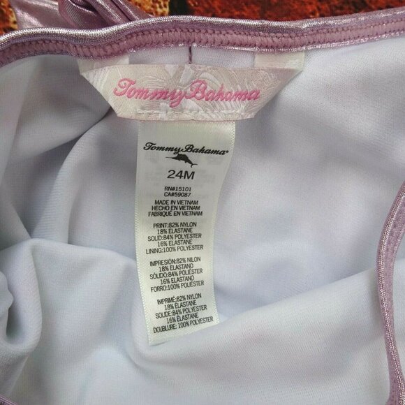 NWT Tommy Bahama Kids Swimsuit One-Piece Flamingo Baby Girls 24 Mos - Picture 10 of 10